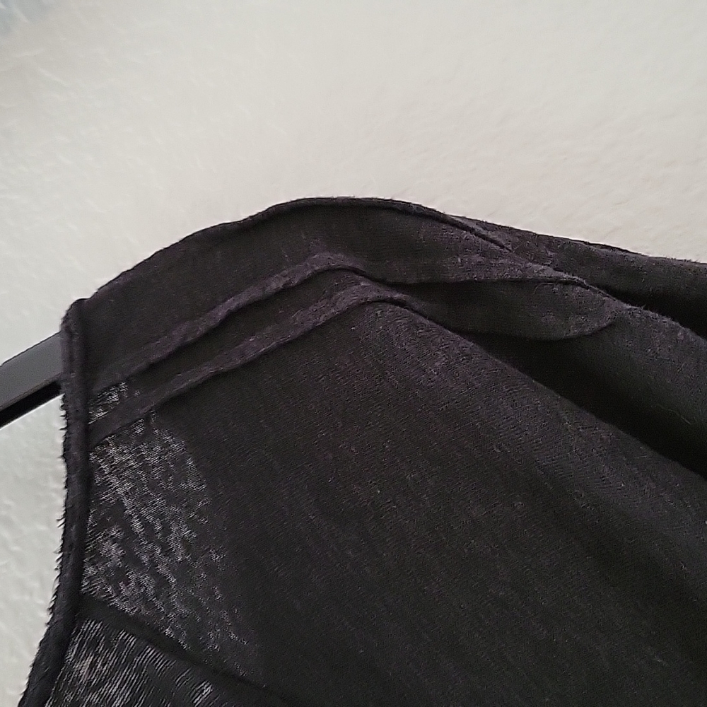 Free People Oversized Black shirt Fits S M L XL - Picture 8 of 8